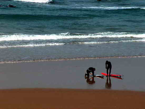 Surfeurs à Bidart